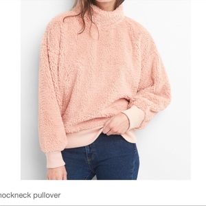 GAP Sherpa Mock Neck Pullover